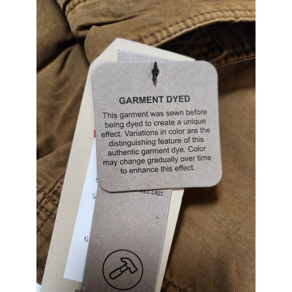 Levi's Men's Large Tall Hooded Military Jacket – Washed Cotton, Sherpa Lined - Picture 7 of 11